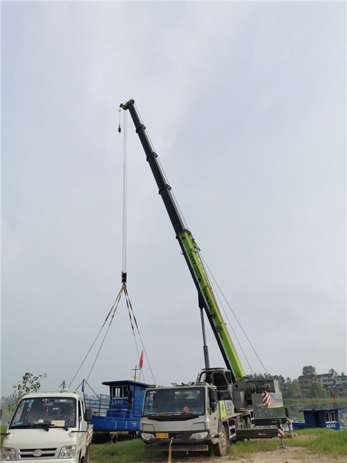 乌达区桥梁建设吊装案例